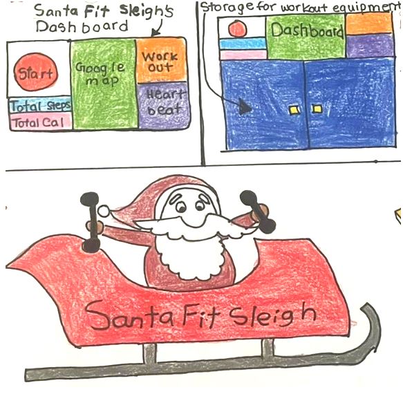 santa fit sleigh