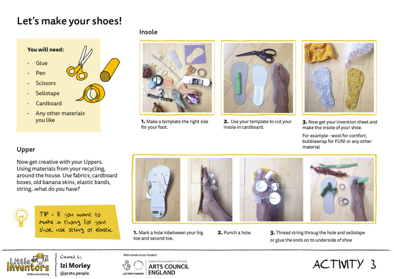 Invent a sensational super shoe : Little Inventors