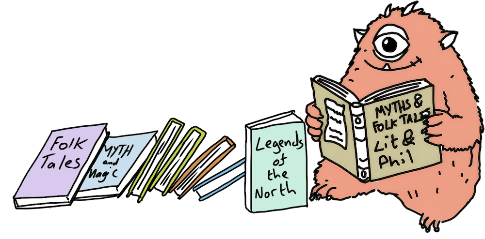 Monster and books
