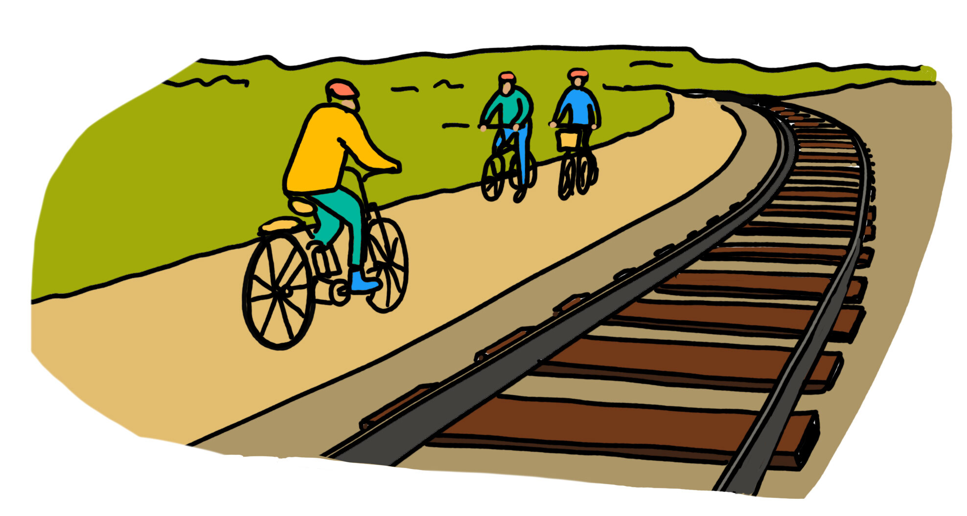 Disused rail track